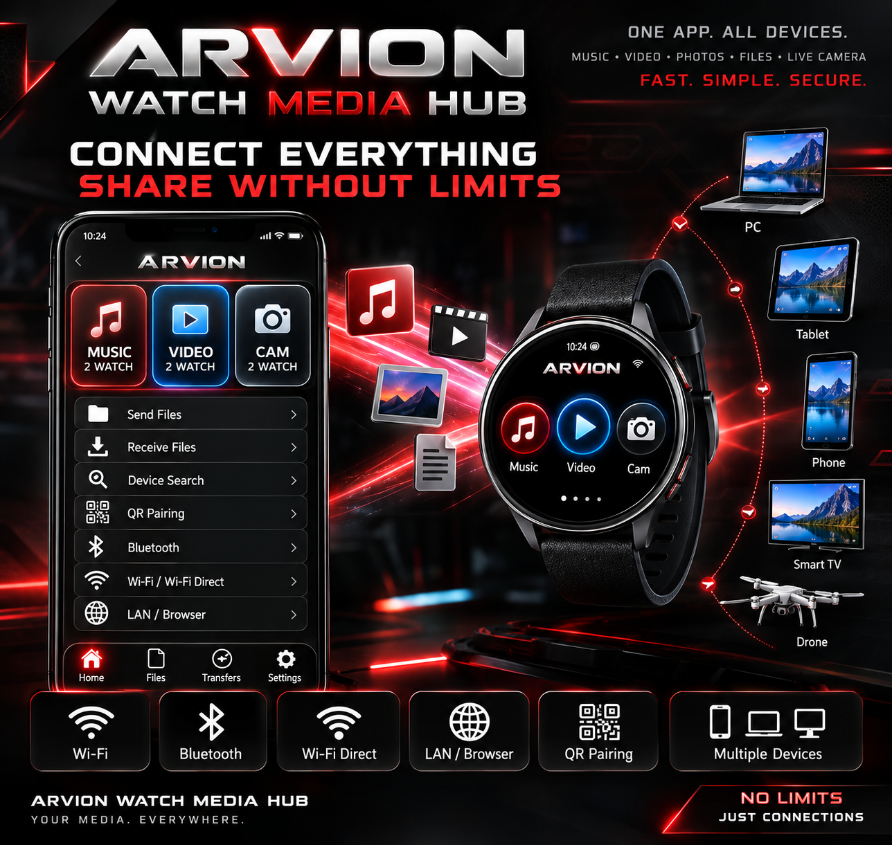 ARVION Watch Media Hub — App gallery 4