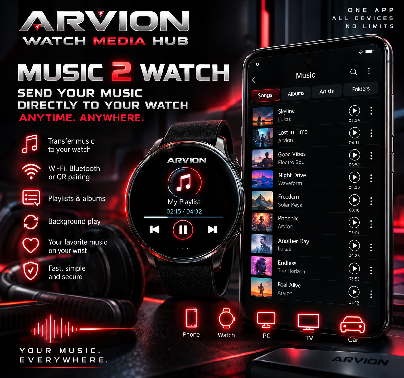 ARVION Watch Media Hub — App gallery 5
