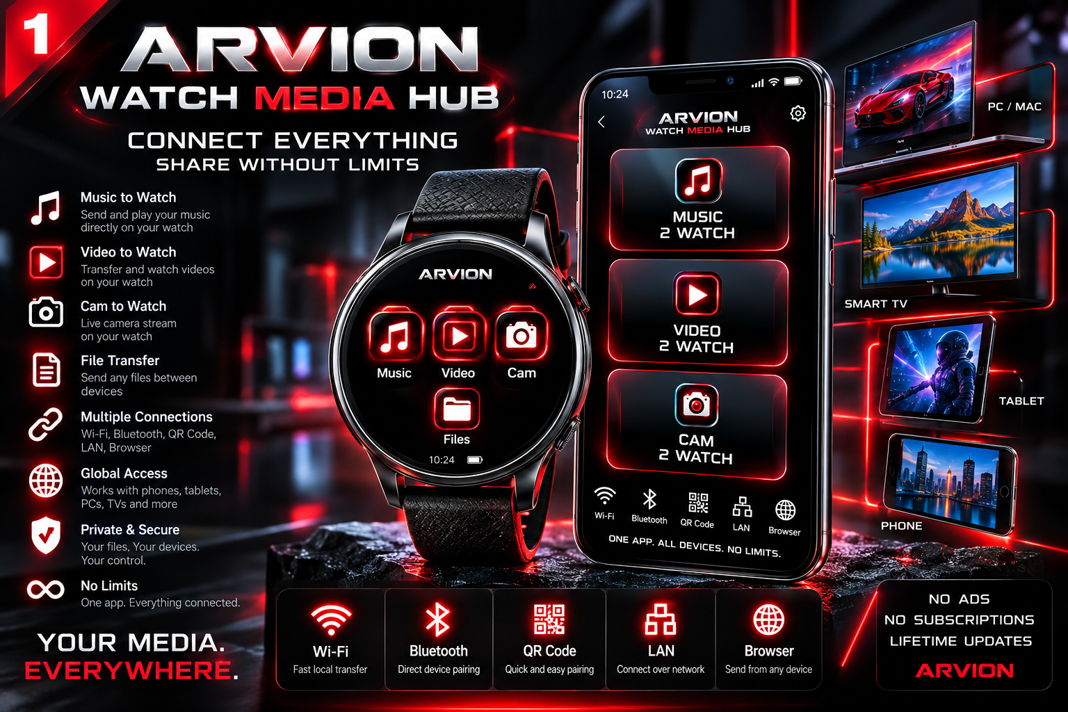 ARVION Watch Media Hub — App gallery 9