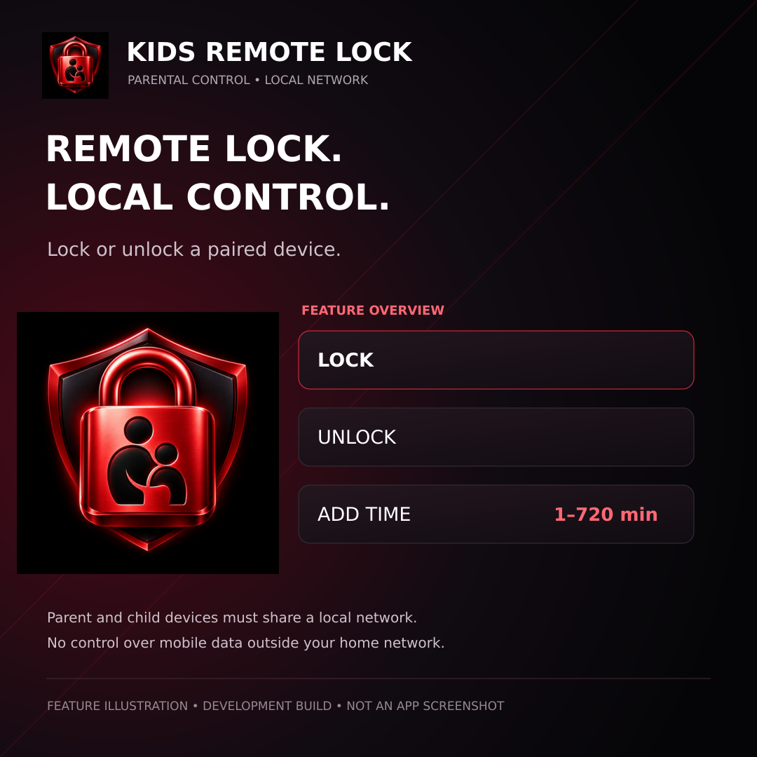 KIDS REMOTE LOCK product preview graphic