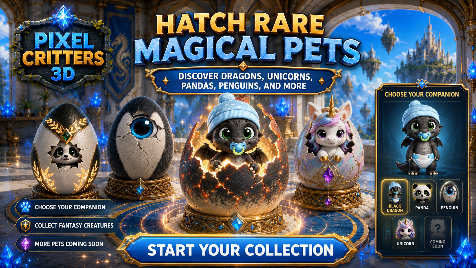 Pixel Critters 3D Android virtual pet game screenshot 2