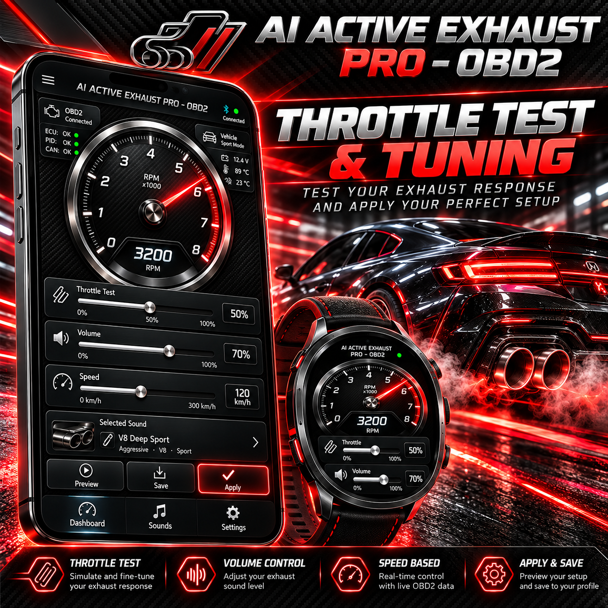 AI ACTIVE EXHAUST PRO – OBD2 — 1