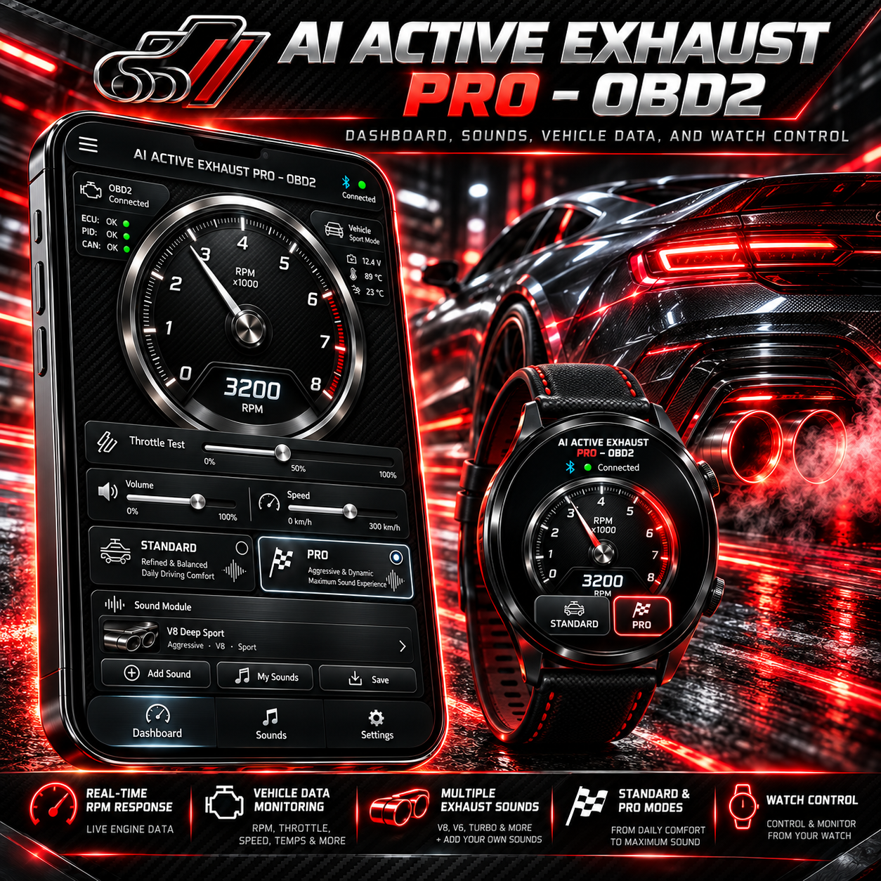 AI ACTIVE EXHAUST PRO – OBD2 — 7