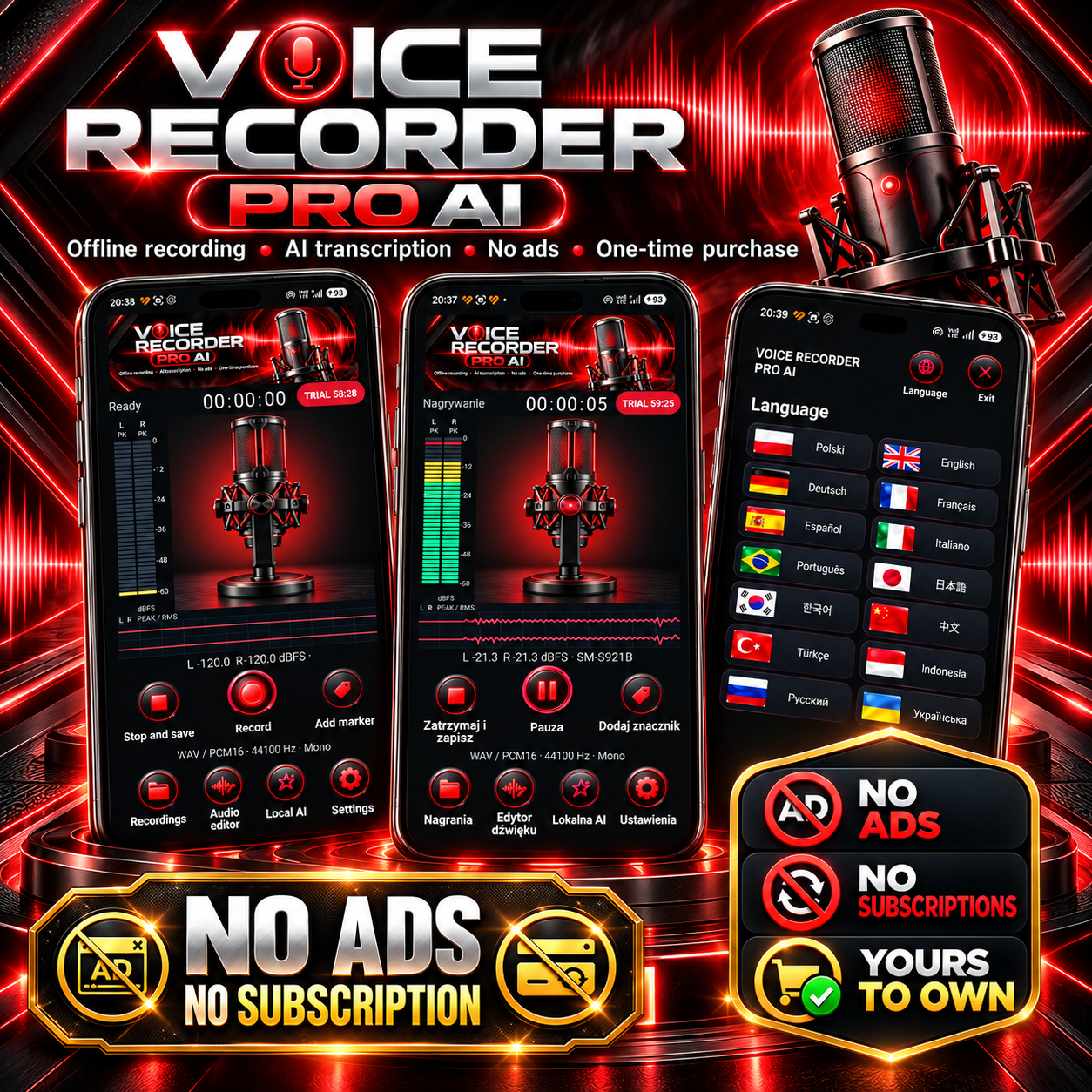 VOICE RECORDER PRO AI — 3