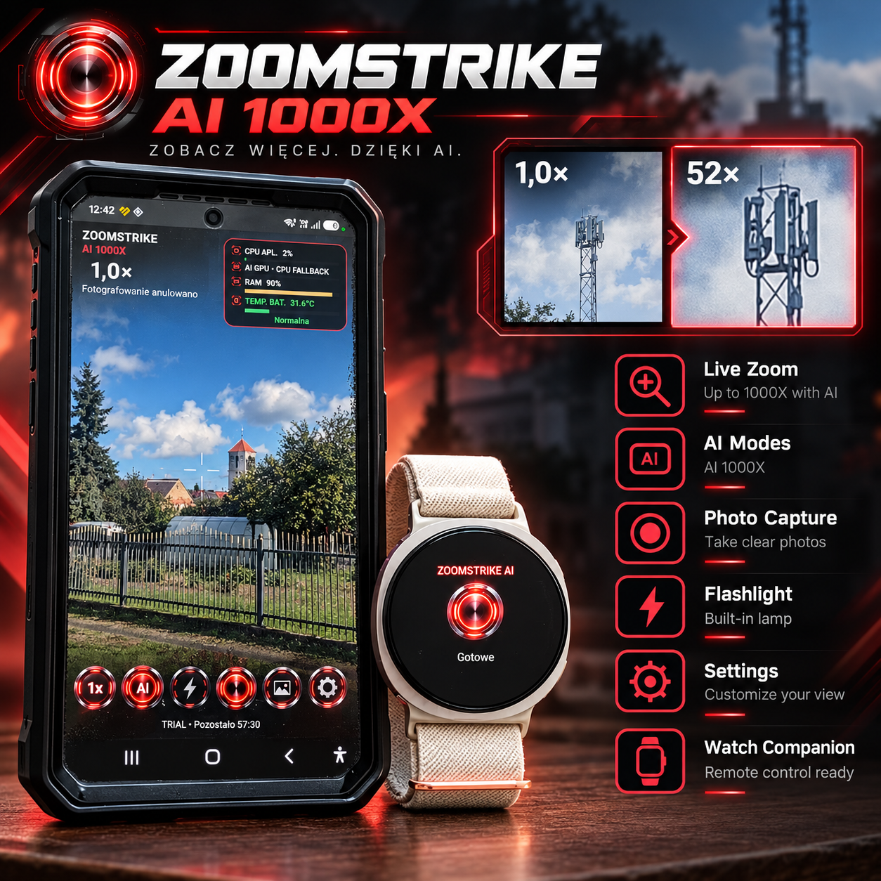ZOOMSTRIKE AI 1000X — 1